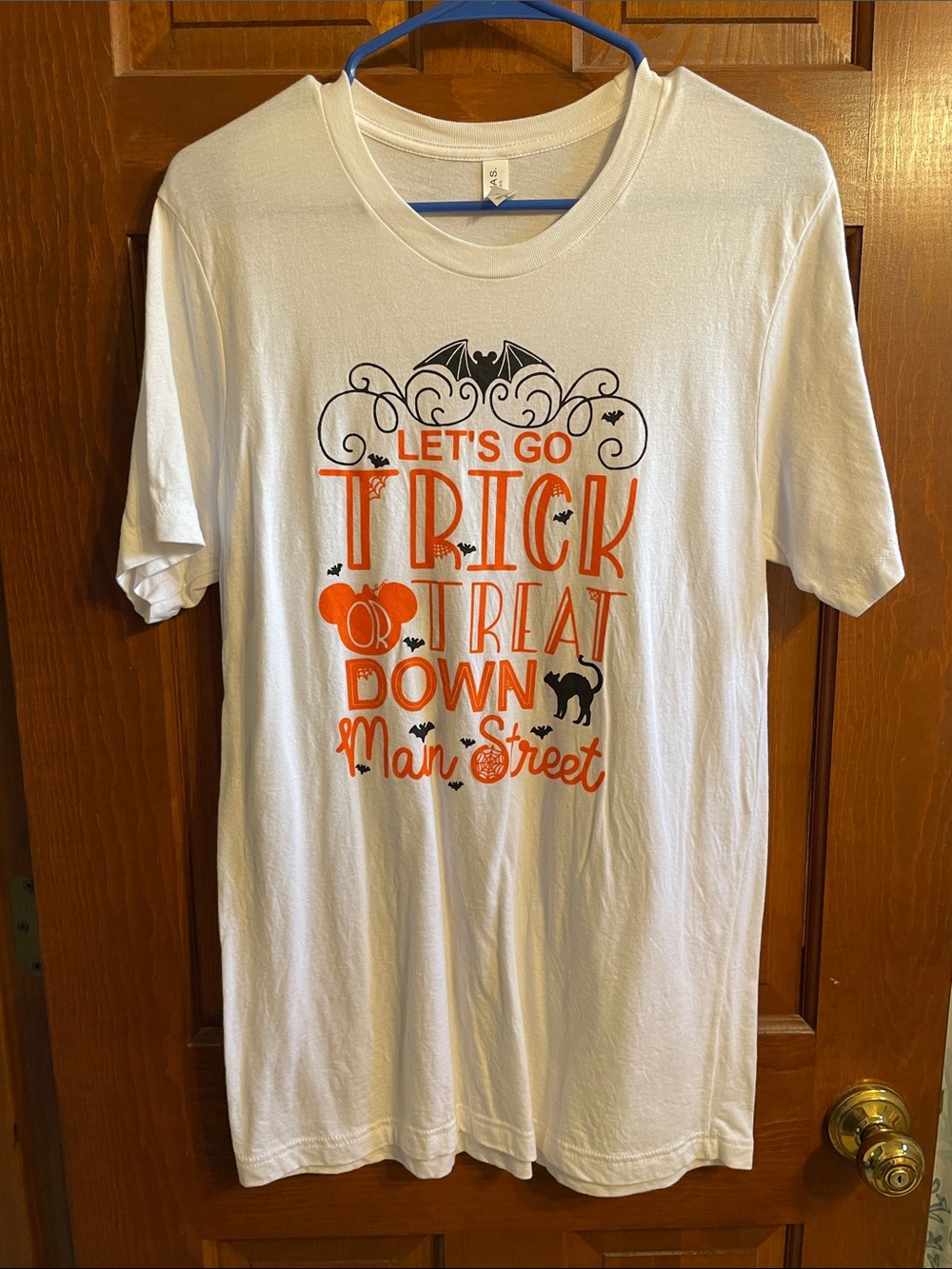 Disney Halloween Tshirt Trick or Treat Down Main Street Mickey